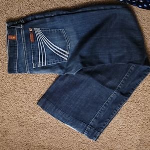 7 for all mankind jeans - flare - size 27